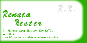 renata nester business card